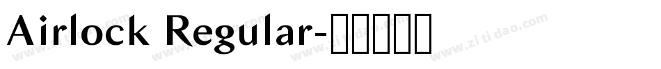 Airlock Regular字体转换